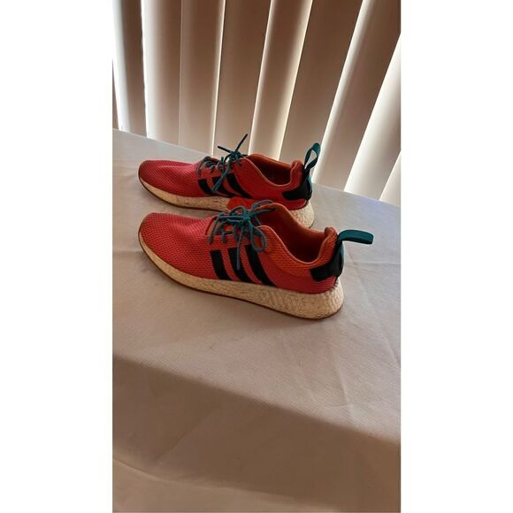 Adidas Men's NMD R2 Summer Spice 2018 Athletic Running Sneaker Orange Size 11 - Picture 6 of 12